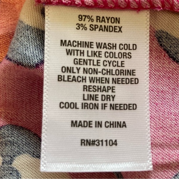 Crown & Ivy Fuchsia, Navy, and White Animal Print Maxi Dress with Shirred Bodice - Picture 4 of 11